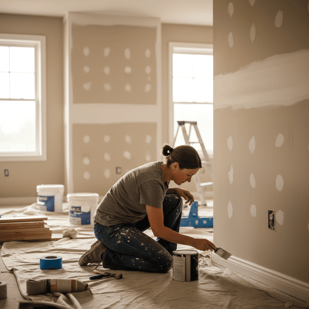 Renovation project interior painting