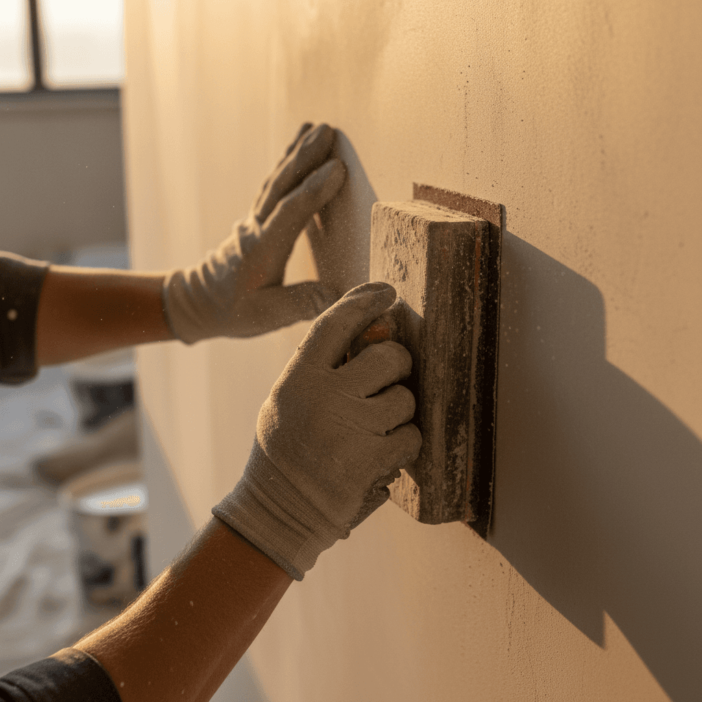 Commercial wall surface preparation